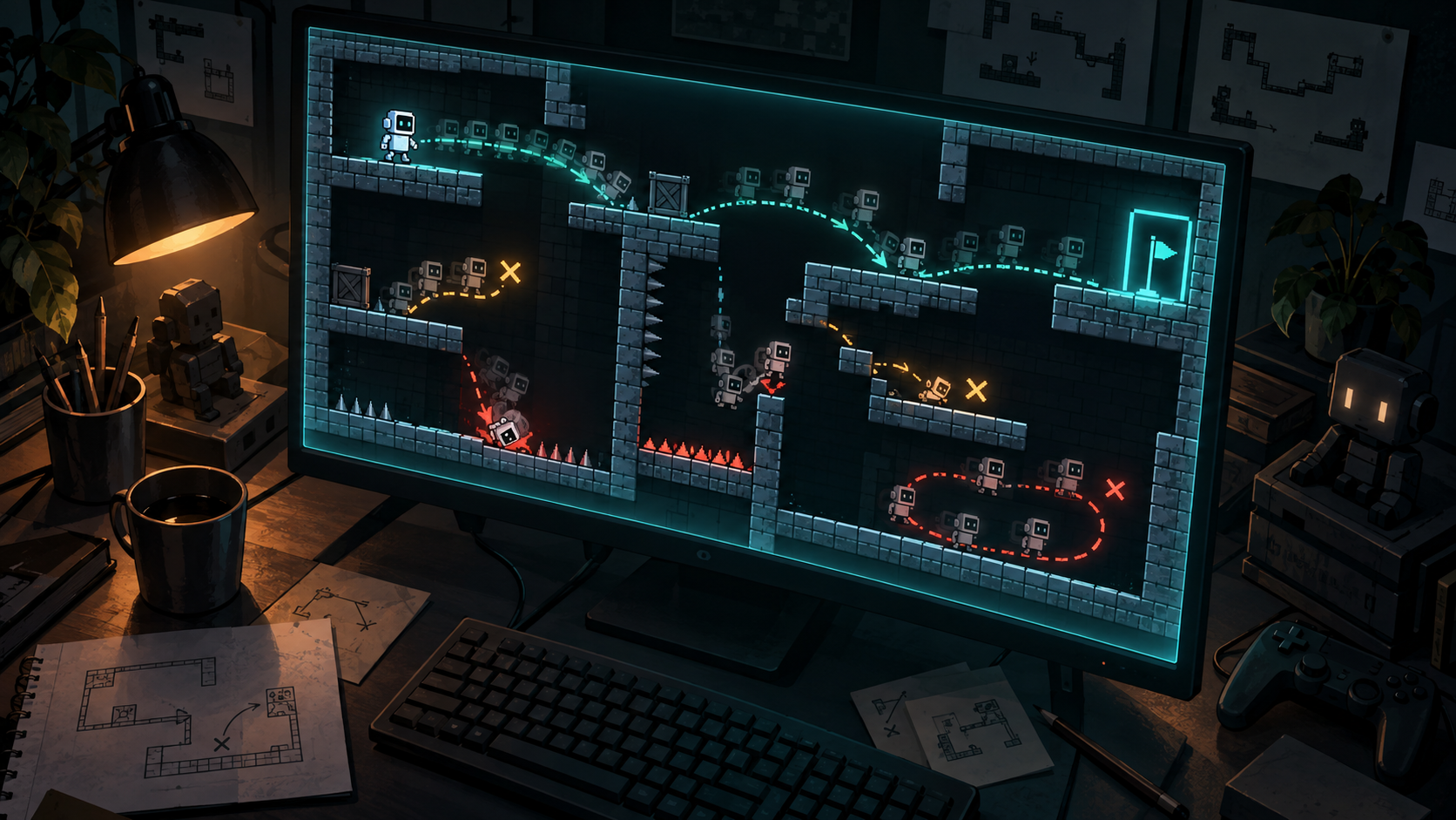 AI Game Playtest Bot Prototype: Make the Bot Find the Boring Route First